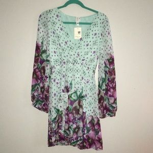 New with tags, floral lined dress